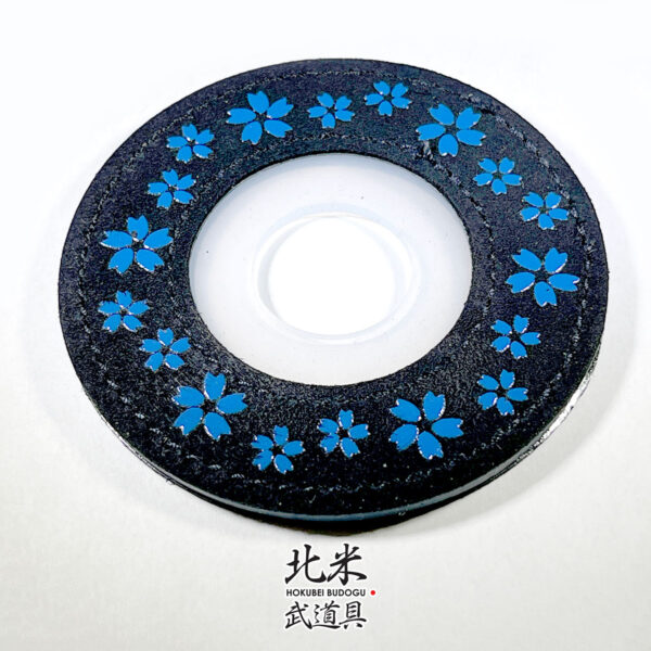 Inden Style Tsubadome - Sakura - Blue on Black