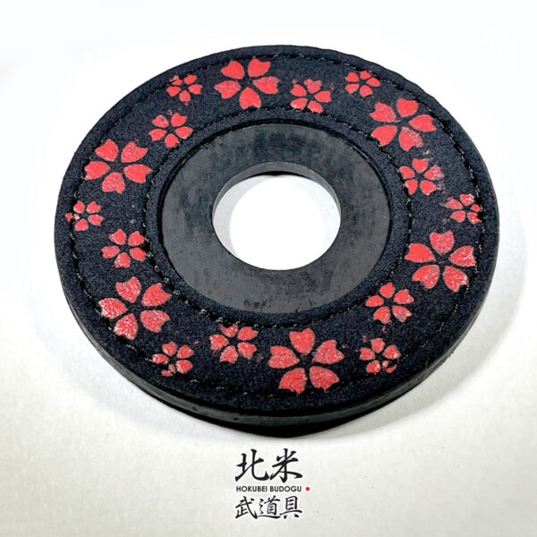 Inden Style Tsubadome - Sakura - Red on Black