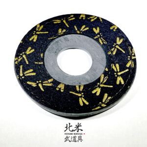 Inden Style Tsubadome - Tonbo - Gold on Black - Flat Print